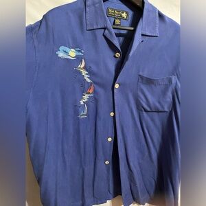 Nat Nast Luxury Originals Size XL Men’s 100% Silk Shirt